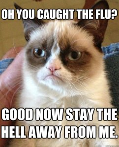caught flu
