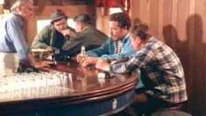 "Here's this week's paycheck, boys."